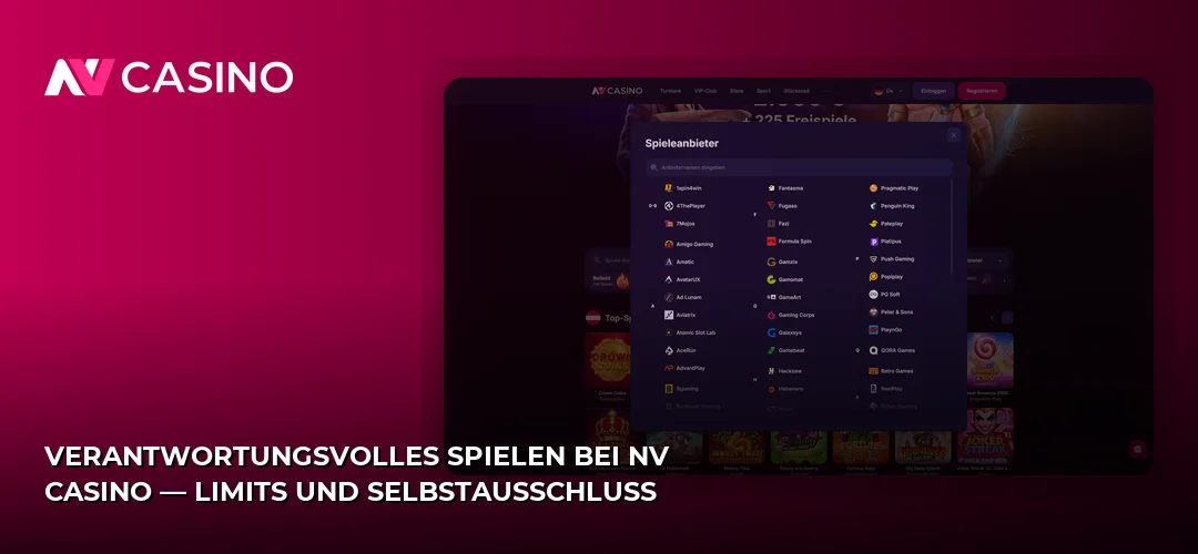 Verantwortungsvolles Spielen bei NV Casino — Limits und Selbstausschluss