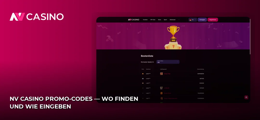 NV Casino Promo-Codes — Wo finden und wie eingeben
