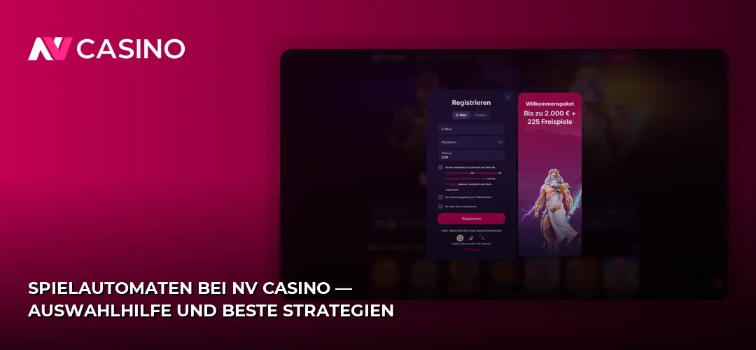 Spielautomaten bei NV Casino — Auswahlhilfe und beste Strategien